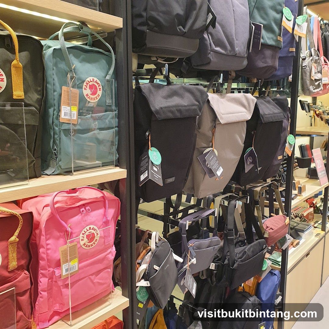 Backpacks and Bags Display