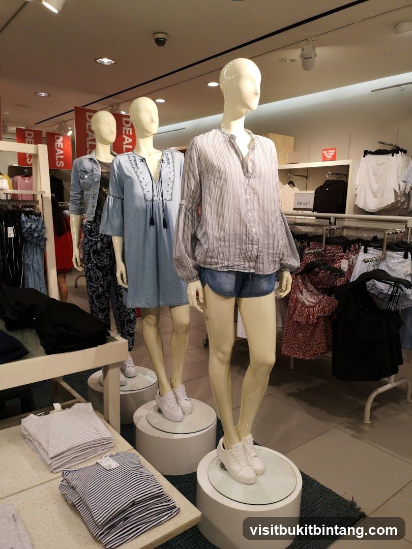 Mannequins in a clothing store