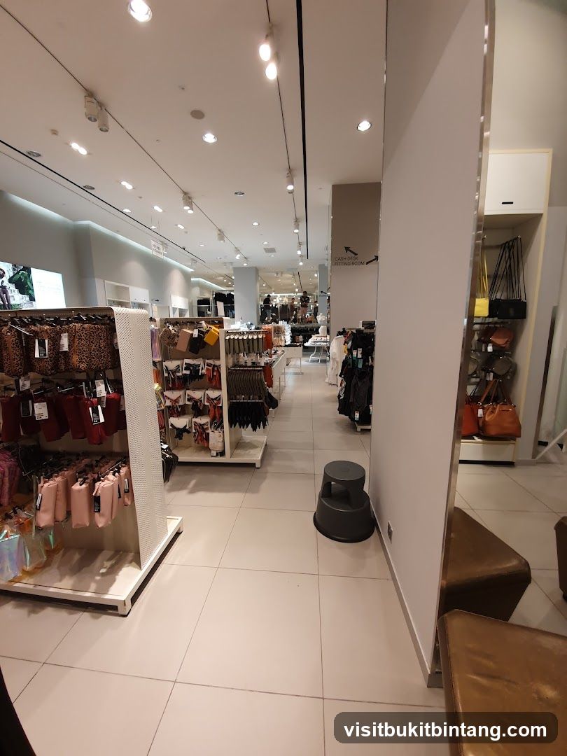 Clothing store interior