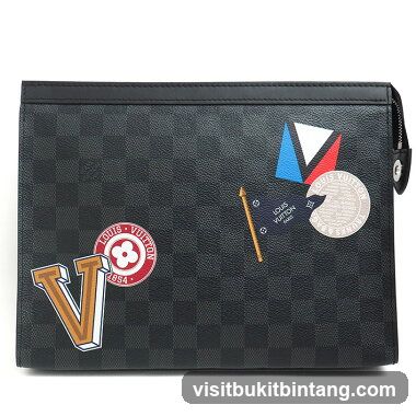 Louis Vuitton Clutch with Patches
