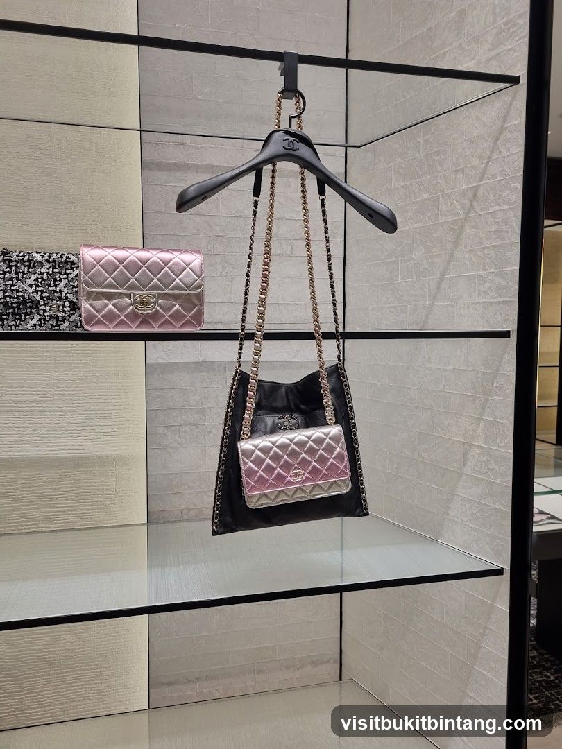 Chanel Handbags on Display
