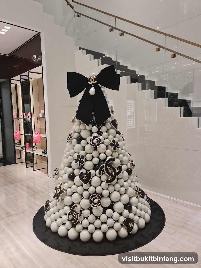 Chanel-themed Christmas Tree Decoration