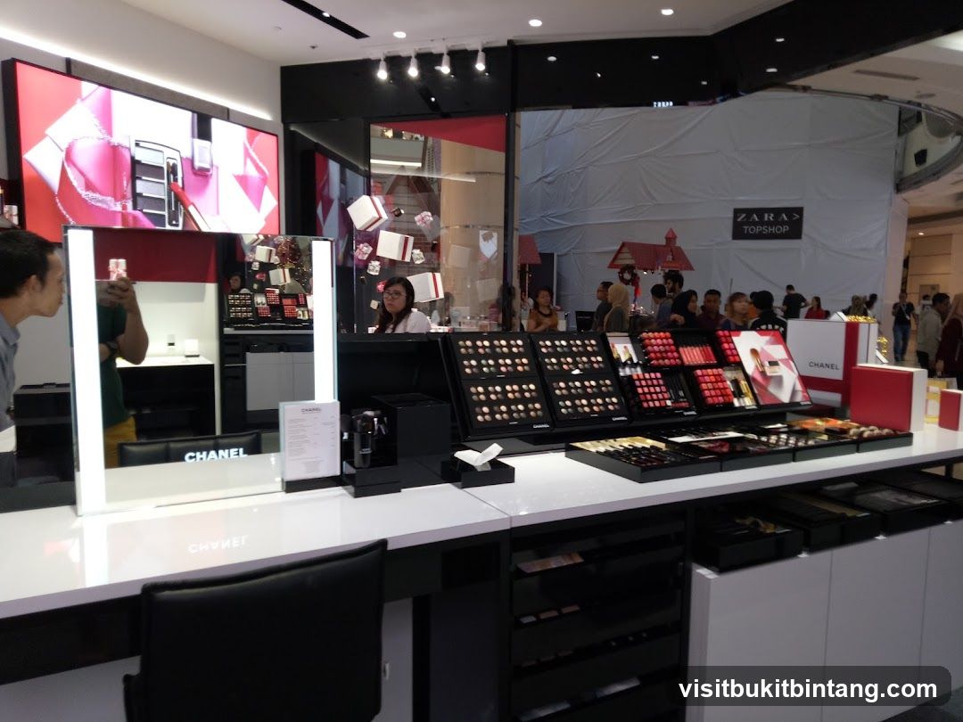 Chanel Makeup Display