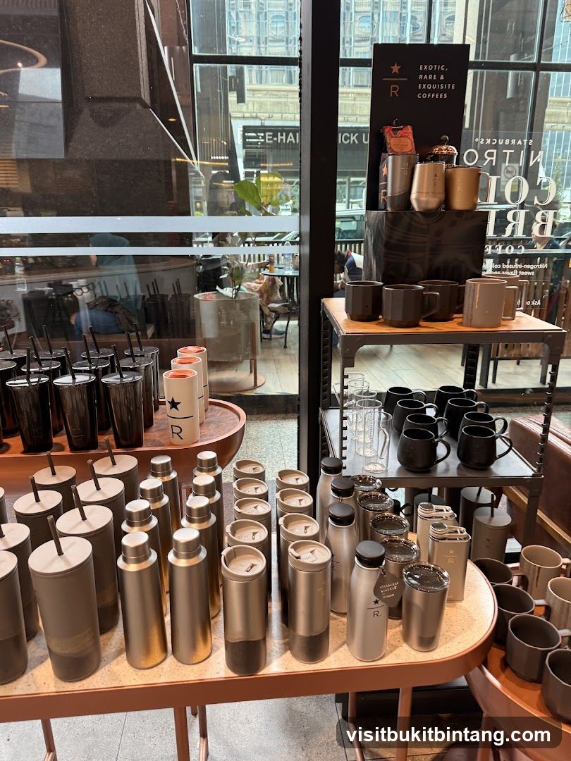 Starbucks merchandise display