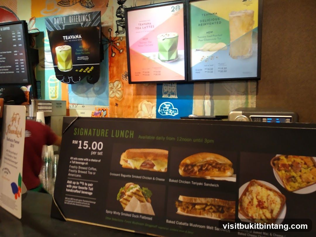 Teavana Menu Display