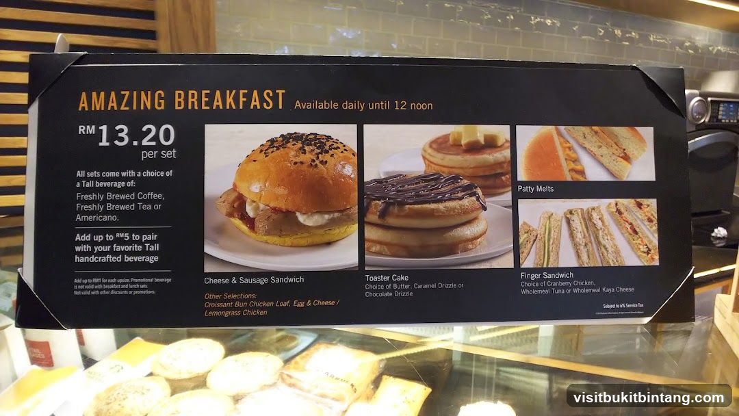 Amazing Breakfast Menu