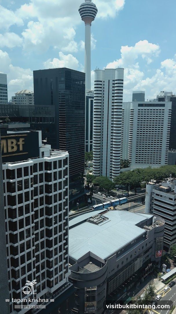 Cityscape with Tower and Buildings