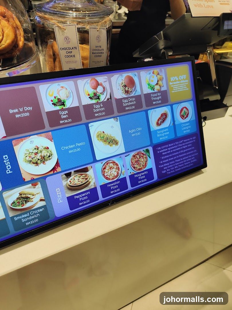 The Coffee Bean & Tea Leaf Menu
