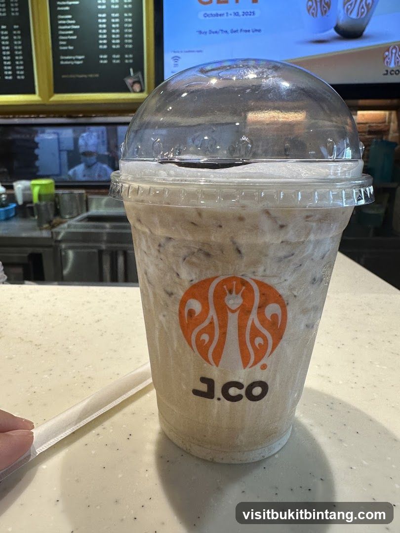 Beverage with J.CO Logo