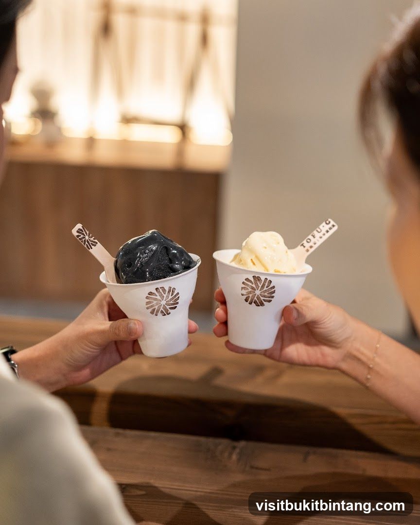 Two cups of ice cream