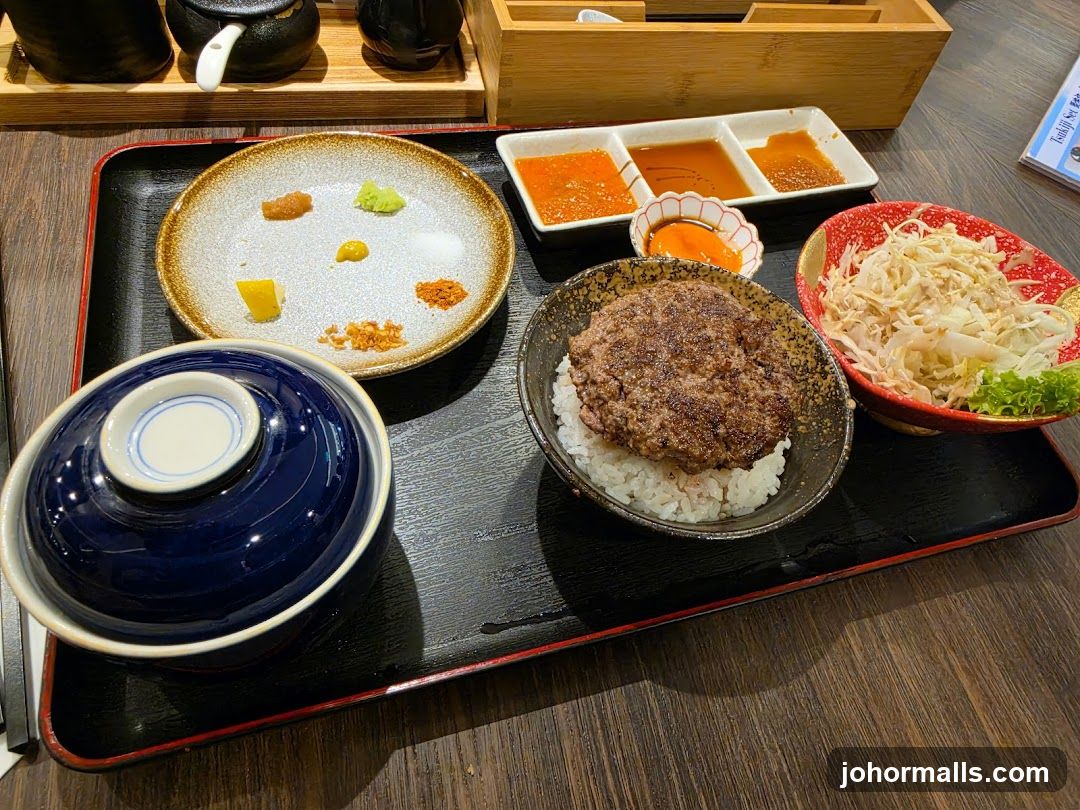 Japanese Restaurant Interior Meal Setup