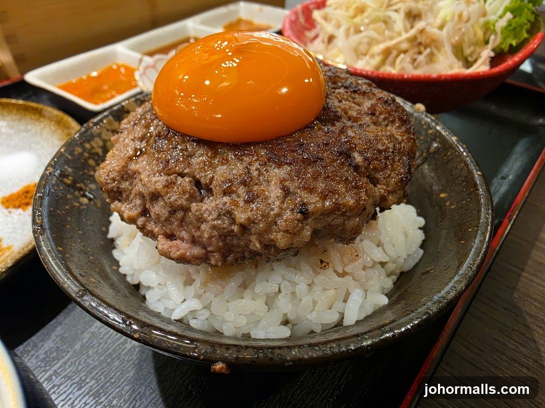 Food dish in restaurant setting