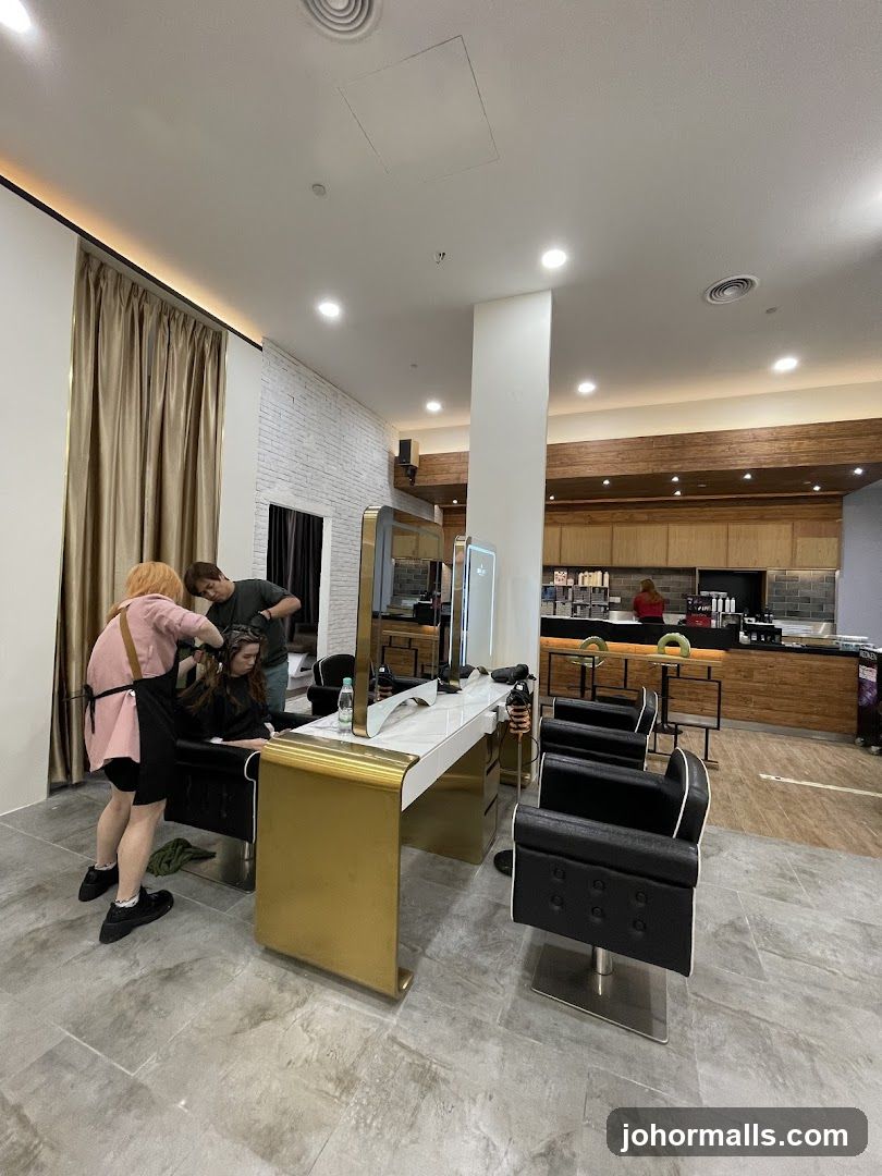 Interior of a salon
