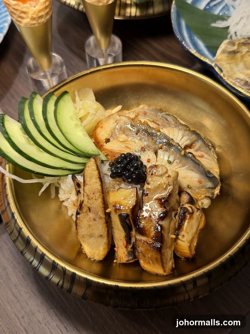 Food Dish in Golden Bowl