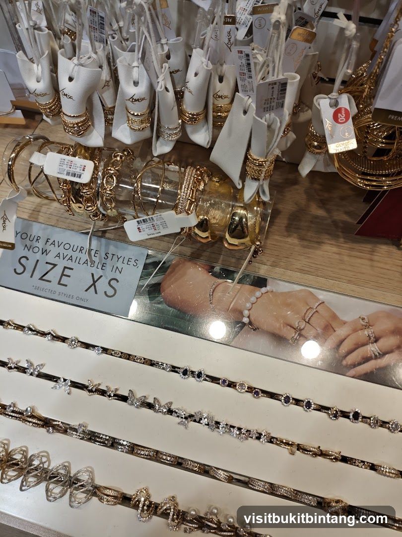 Jewelry Display in Store