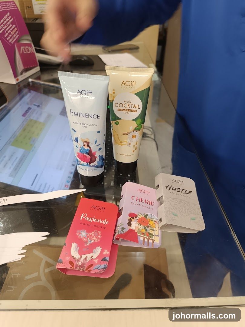AGift Products on Counter