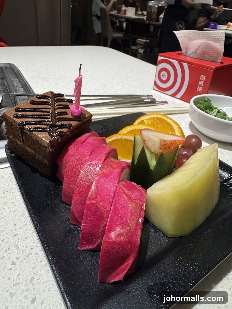 Dessert Platter with Birthday Candle