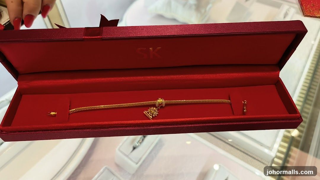 Gold Bracelet in Red Box