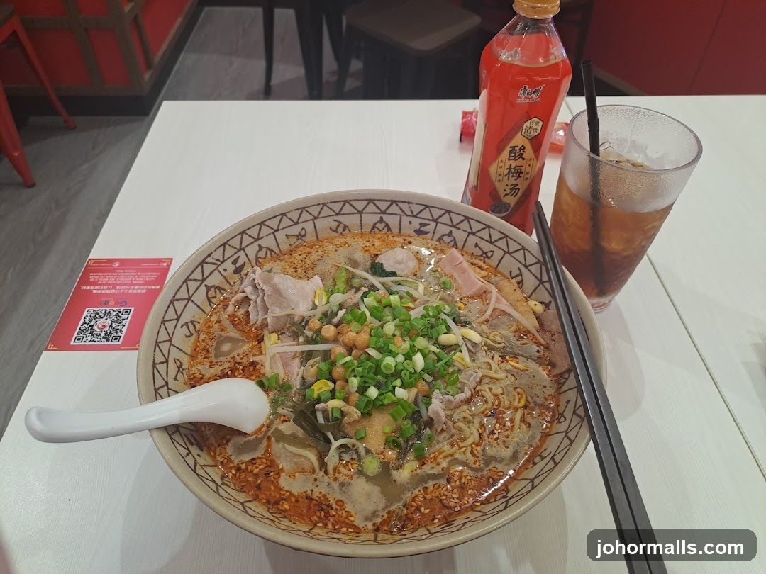 Noodle Soup with Drink