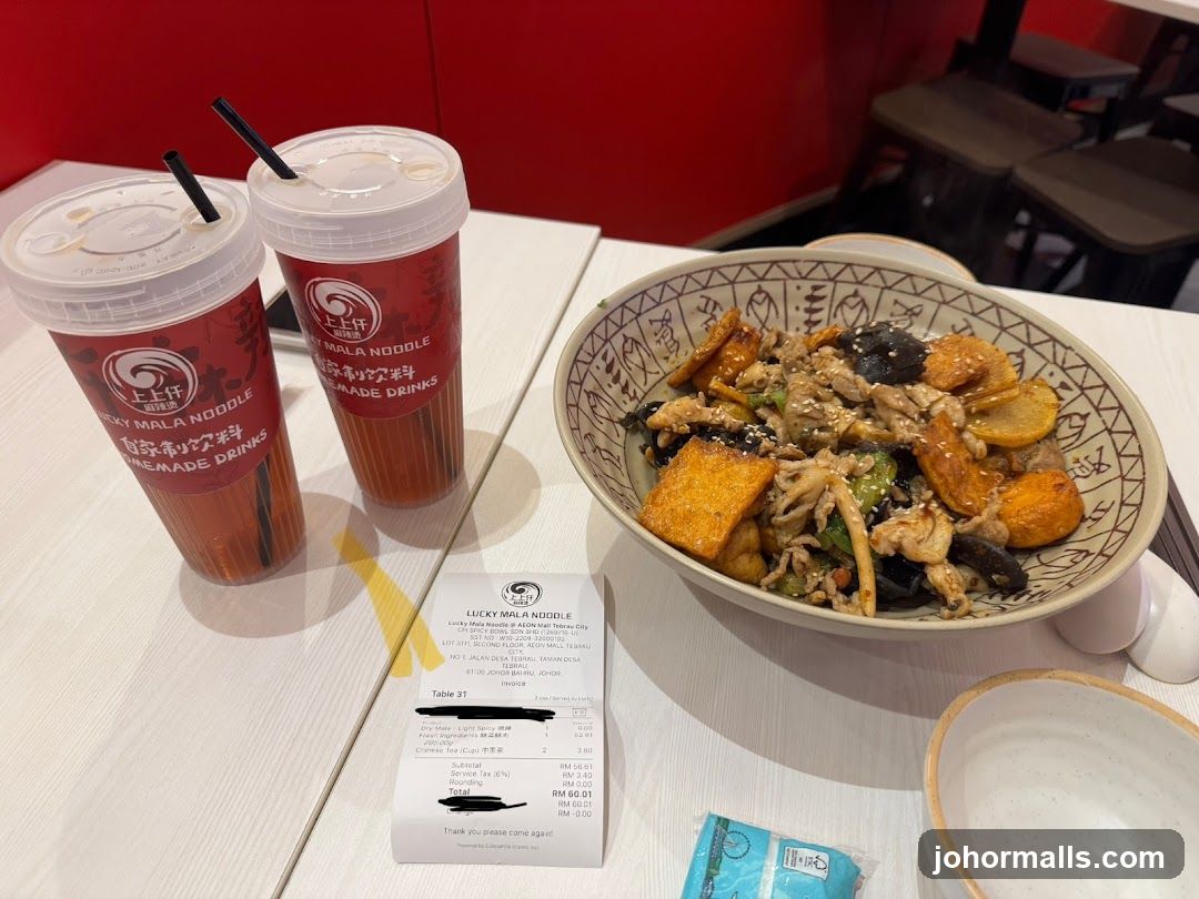 Lucky Mala Noodle Meal