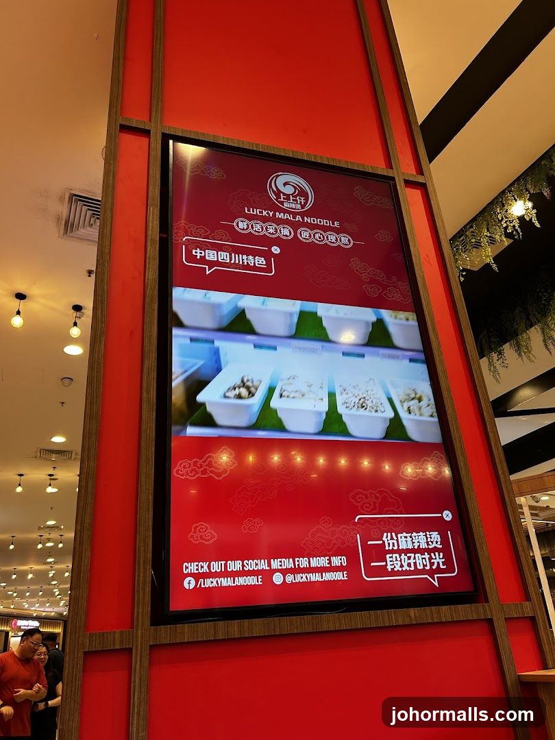 Lucky Mala Noodle Digital Display