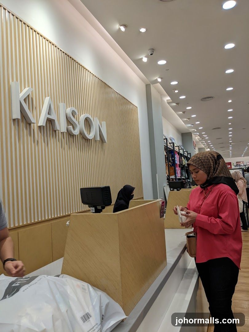 Checkout counter at a store