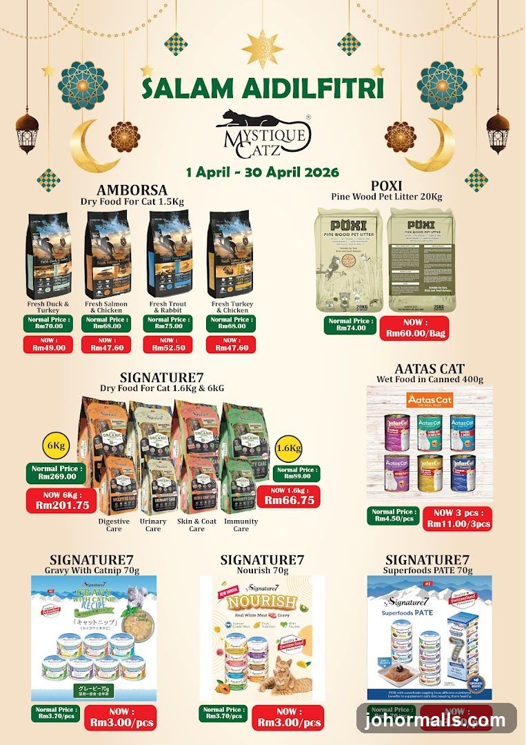 Mystique Catz Aidilfitri Promotion