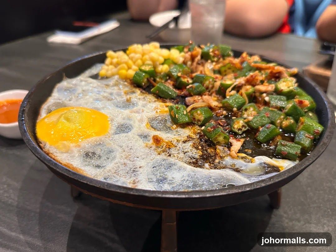 Sizzling Okra and Egg Dish