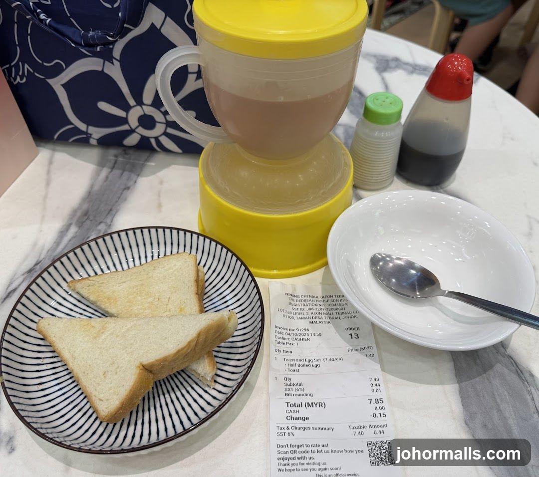 Breakfast Set Receipt