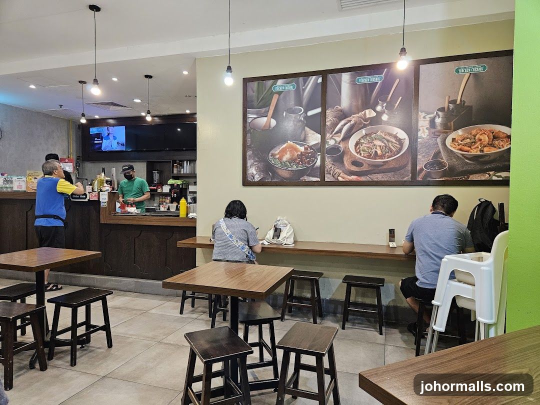 Restaurant Interior with Food Displays