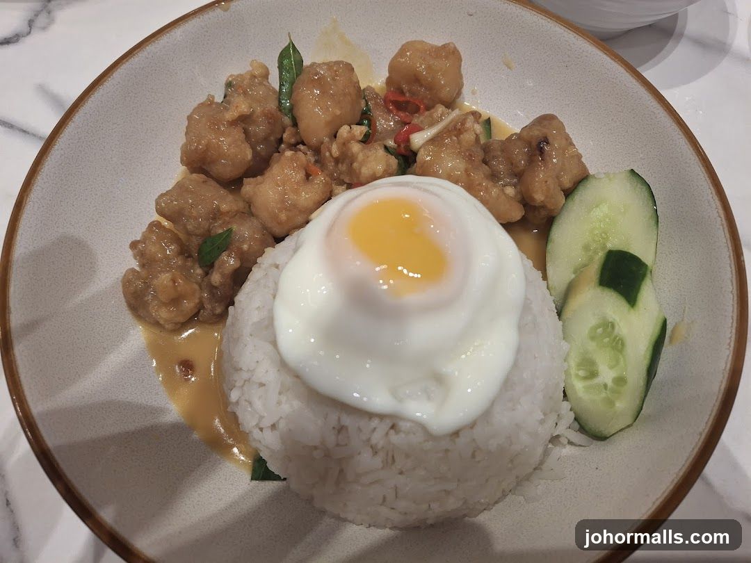 Chicken and Rice with Fried Egg