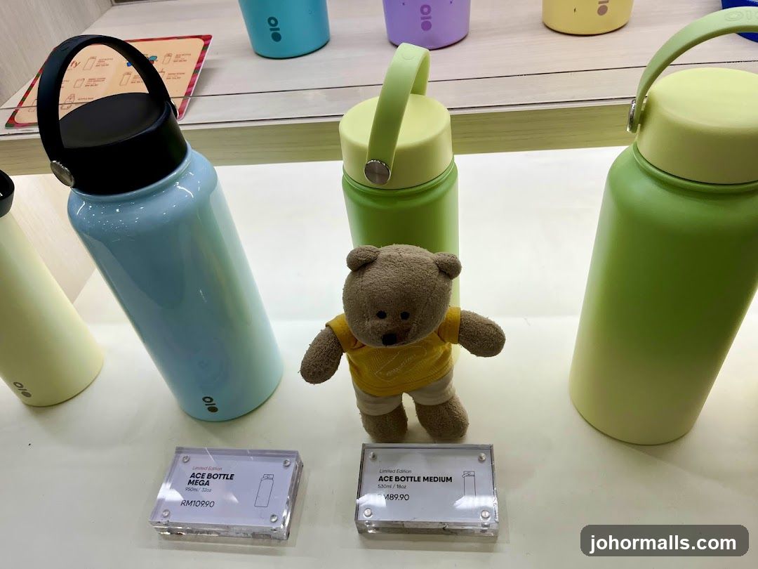 Water Bottles Display