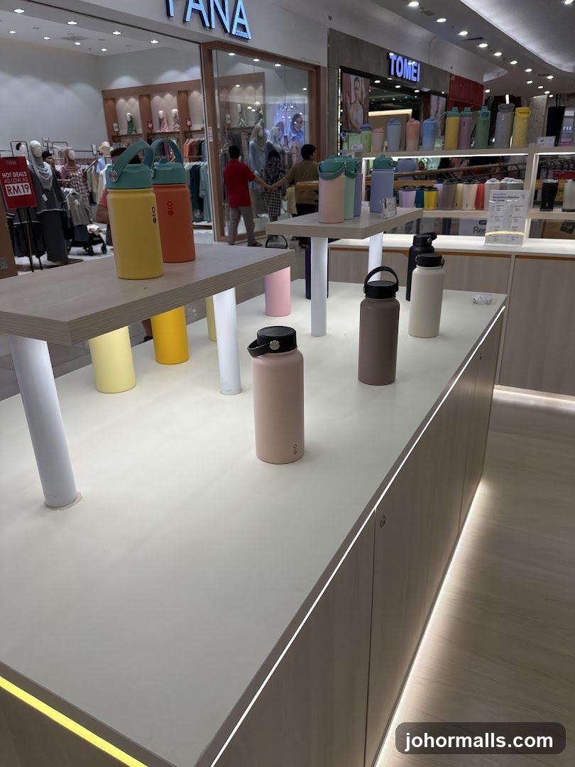 Water Bottles Display