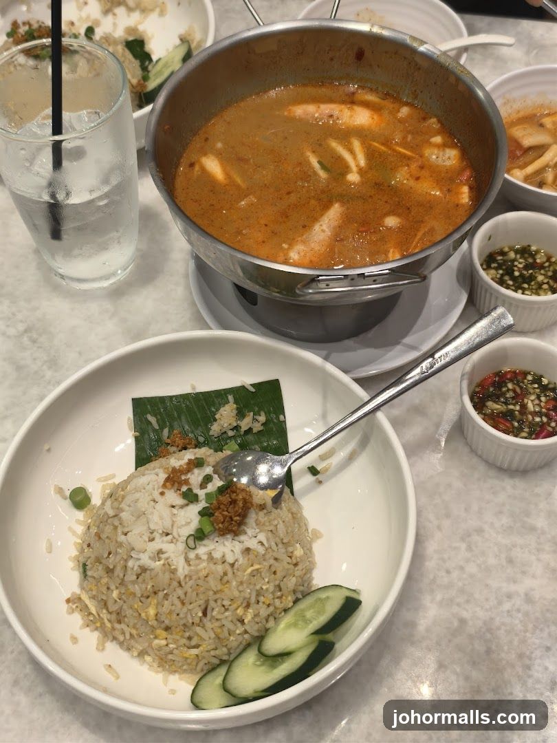 Tom Yum Soup and Fried Rice