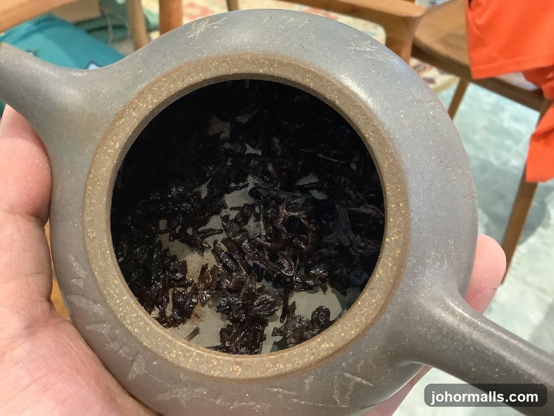 Tea Leaves in Teapot