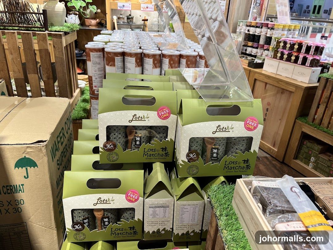 Matcha Green Tea Powder Display