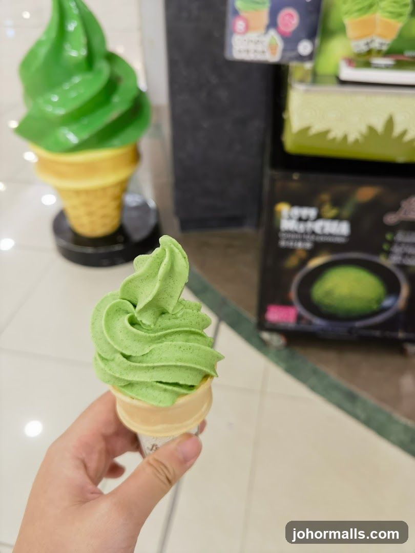 Matcha Soft Serve Ice Cream