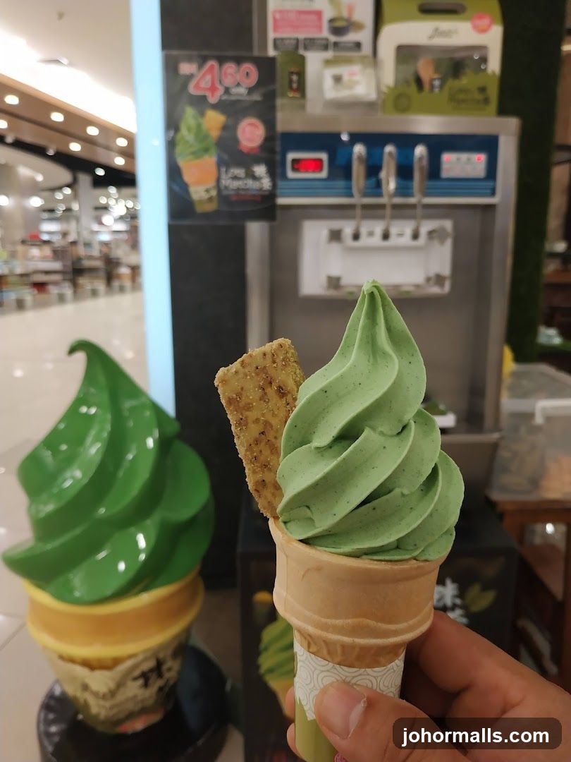 Matcha Soft Serve Ice Cream