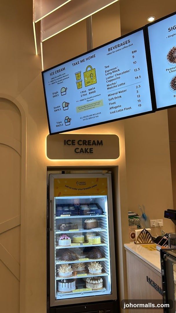 Ice Cream and Cake Display