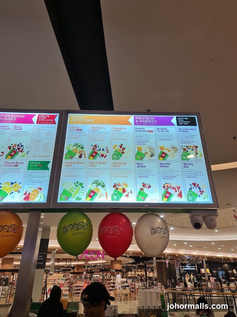Boost Juice Bars Menu