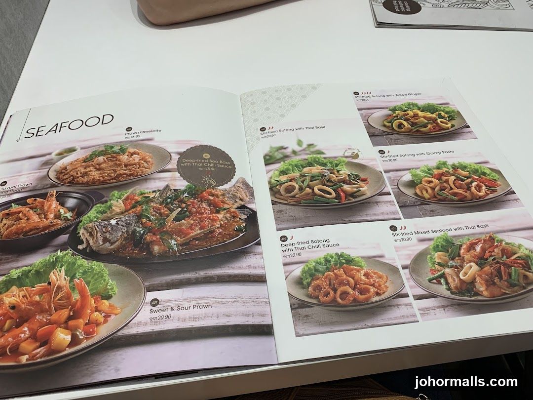Seafood Menu
