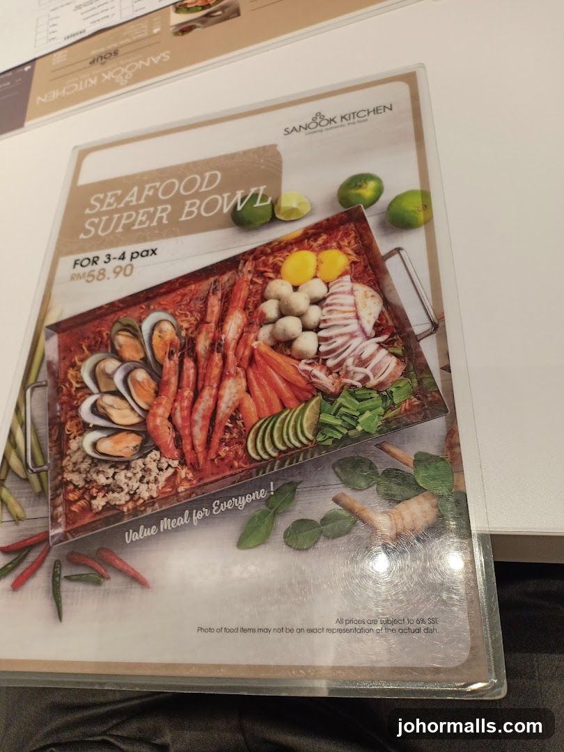 Sanook Kitchen Menu