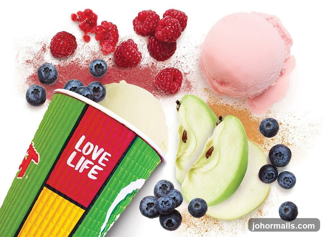 Ice Cream with Fruits
