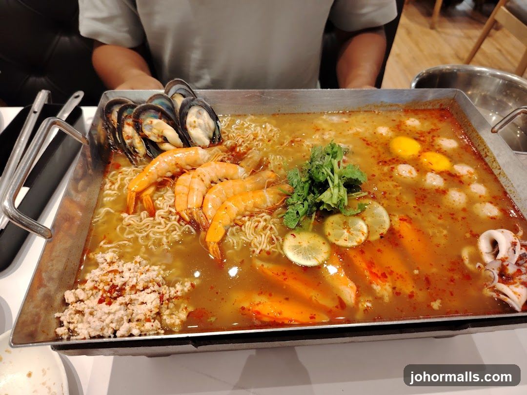 Seafood and Noodle Hot Pot