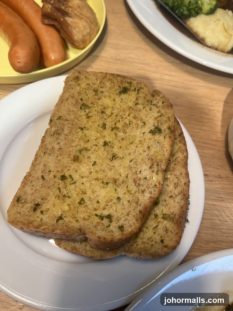 Garlic Bread and Sausages
