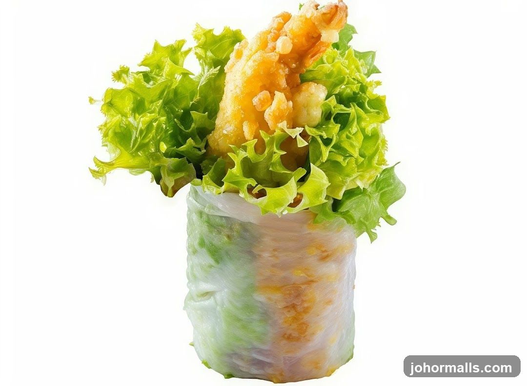 Shrimp and Lettuce Roll
