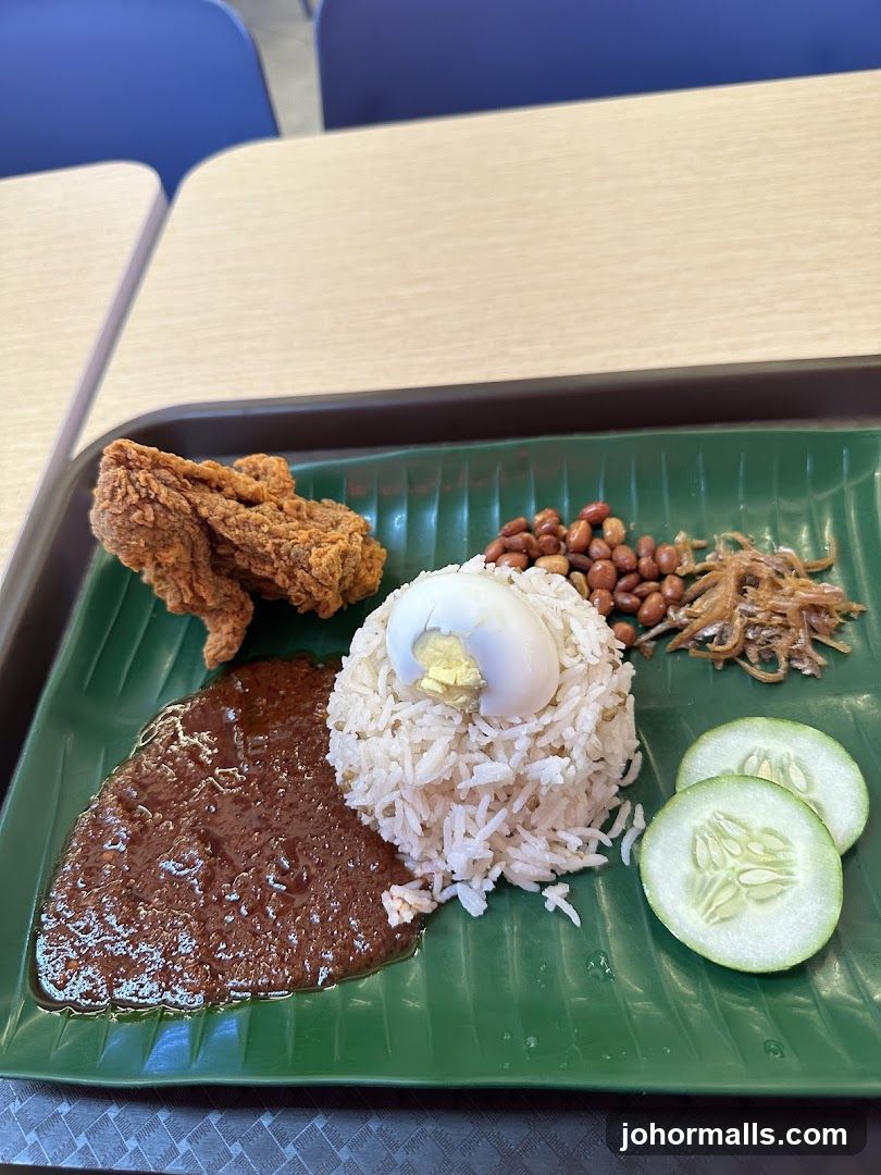 Food served on a tray