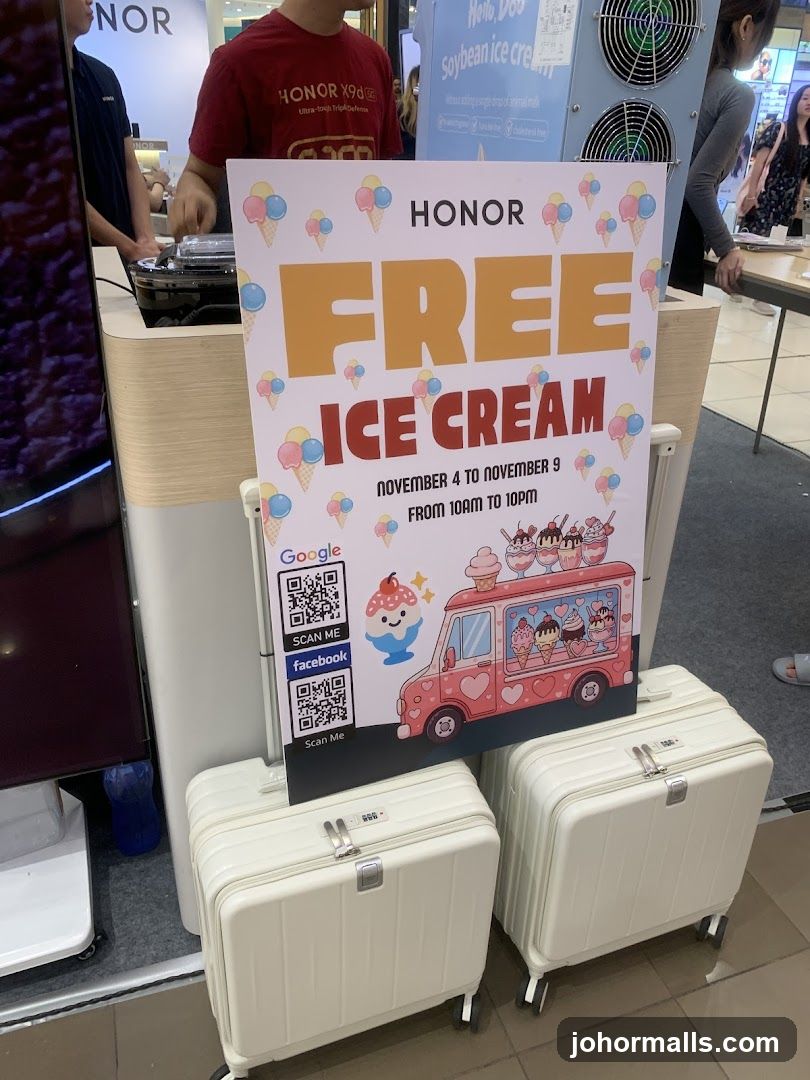 HONOR Free Ice Cream Promotion