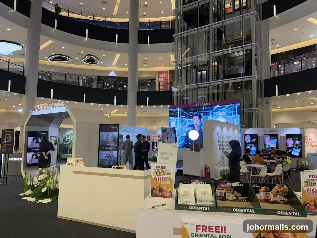 Interior of AEON MALL exhibition area