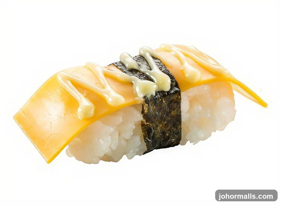 Sushi with Cheese and Mayonnaise